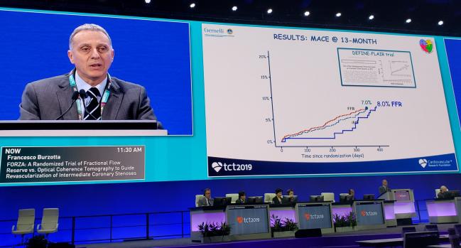 FORZA: For Intermediate Lesions, OCT-Guided PCI Costs More, Yields Better Outcomes vs FFR